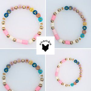 She's A Beauty The Tubes Beaded OG Friendship Bracelet 80's New Wave Stackable